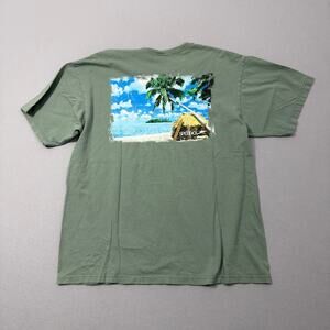 Vintage Speedo Beach Shirt Men's Extra Large Green 2002 Faded Swimming y2k